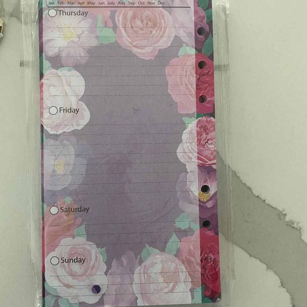 NWOT Agenda PLANNER Faux Leather DUSTY ROSE